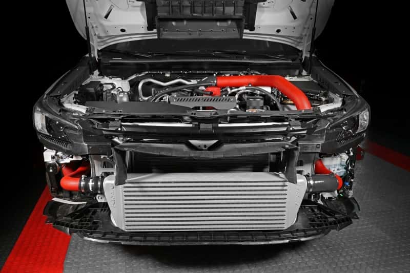 Perrin Performance — PERRIN 22-25 Subaru WRX Front Mount Intercooler Kit (Red Tubes & Silver Core) - view 12