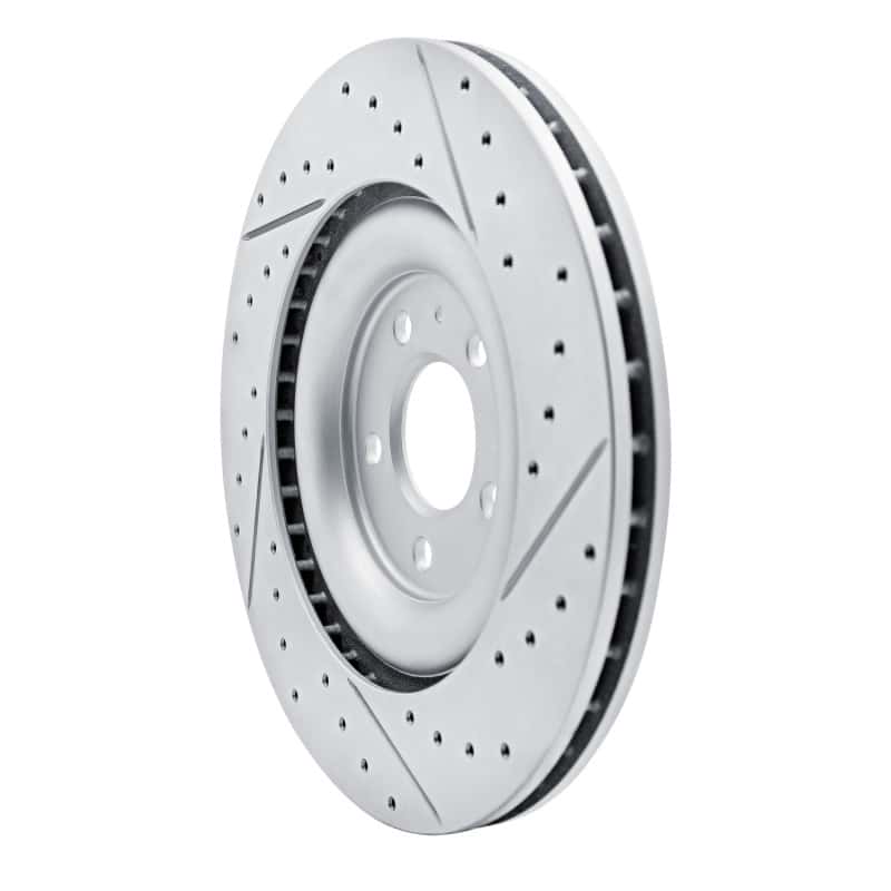 R1 Concepts — R1 17-26 Audi S7 Rear Left Drilled & Slotted Geo-Carbon Rotor - view 4