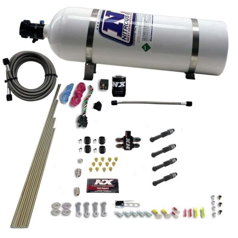 Nitrous Express — Nitrous Express Dry Direct Port Nitrous Kit 4 Cyl w/15lb Bottle
Injection System Kit
N2OSys - view 1