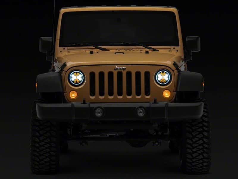 Raxiom — Raxiom 07-18 Jeep Wrangler JK Axial Spider LED Headlights w/Angel Eye Halo- Blk Housing (Clear Lens)
Headlights - view 14