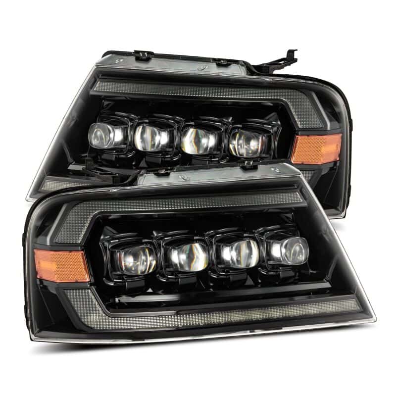 AlphaRex — AlphaRex 04-08 Ford F-150 (No 2004 Heritage) NOVA-Series LED Proj HL Chrome w/Actv Light / Seq. Sig
Projector Headlights - view 1