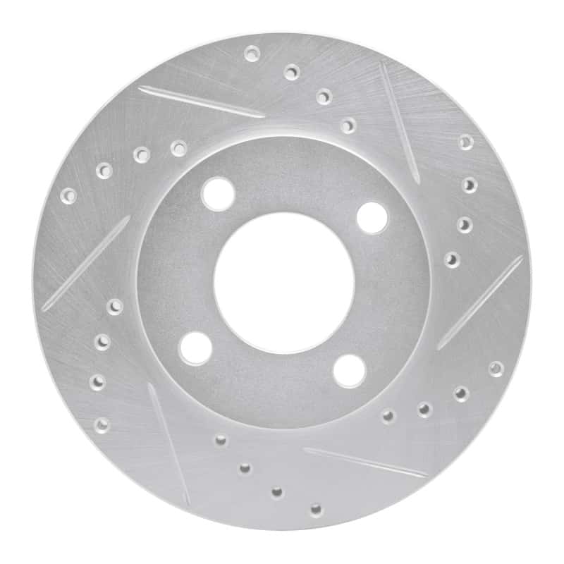 R1 Concepts — R1 78-92 Audi 100 Front Right Drilled & Slotted Silver Brake Rotor
R1 Brake Rotor Drill - view 1