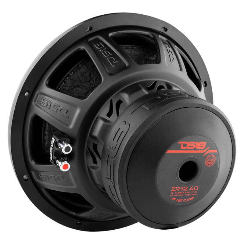 DS18 — DS18 12in 750 Watts RMS 4 ohm DVC ZR Subwoofer - view 2