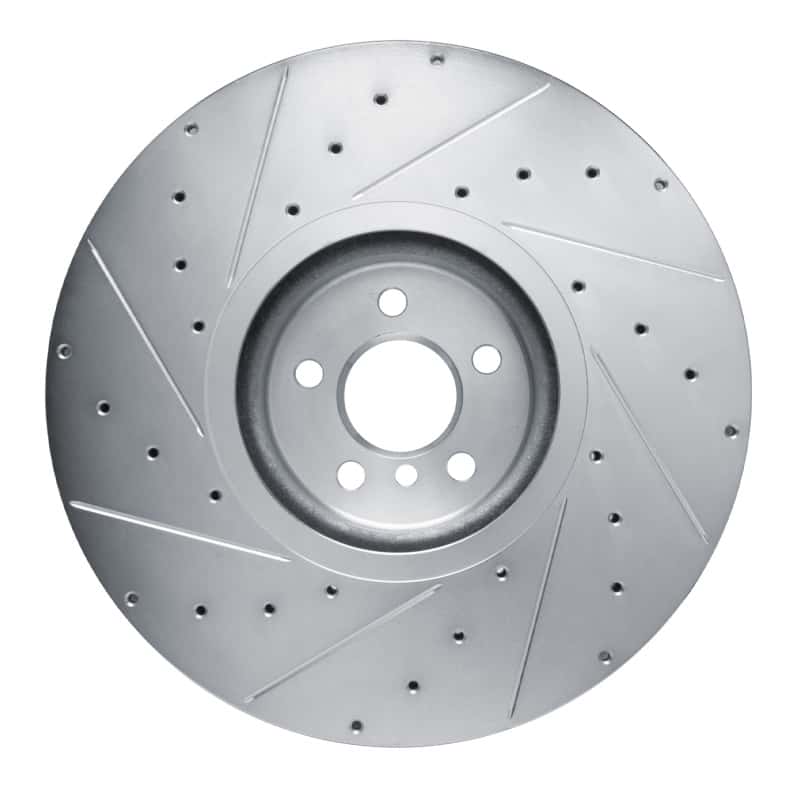 R1 Concepts — R1 17-25 BMW M850i xDrive Gran Coupe Right Front Drilled & Slotted Silver Brake Rotor
R1 Brake Rotor Drill - view 5