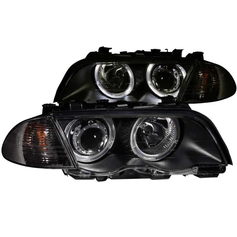 ANZO — ANZO 1999-2001 BMW 3 Series E46 Projector Headlights w/ Halo Black (CCFL)
Head Light Set
HdLtSet - view 3