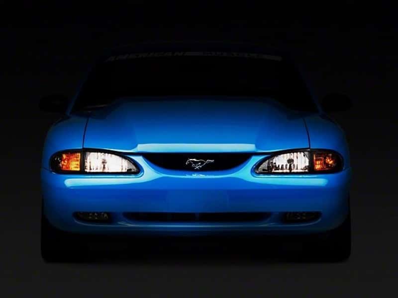 Raxiom — Raxiom 94-98 Mustang Axial Series Cobra Style Headlights- Black Housing (Clear Lens)
Headlights - view 2