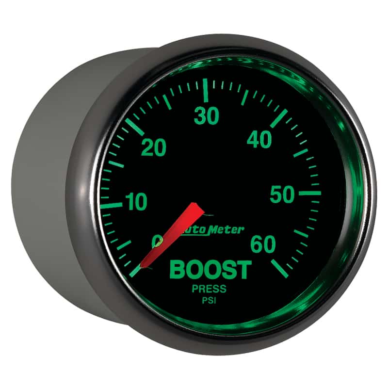 AutoMeter — Autometer GS 52mm 0-60 psi Mechanical Boost Gauge
2-1/16" BOOST, 0-60 - view 12