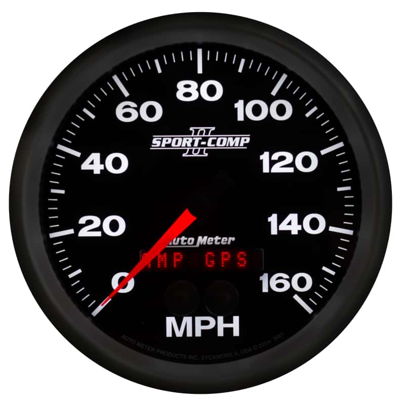AutoMeter — Autometer Sport-Comp II 5in 0-140MPH In-Dash Electronic GPS Programmable Speedometer
5" SPEEDO, 160 MPH, - view 10