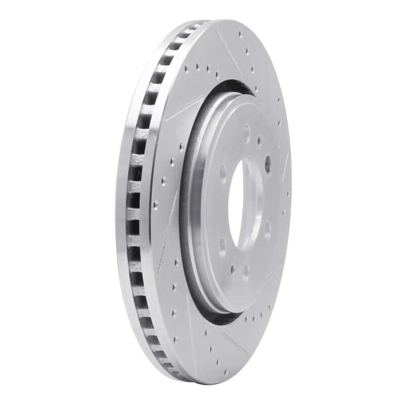 R1 Concepts — R1 07-21 Ford F-150 RWD Front Right Drilled & Slotted Silver Brake Rotor
R1 Brake Rotor Drill - view 2