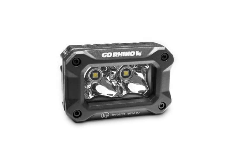 Go Rhino — Go Rhino Xplor Bright Series Rectangle LED Spot Light Kit (Surface/Thread Stud Mnt) 3x2 - Blk (Pair)
Bright - Rect Lights - view 3