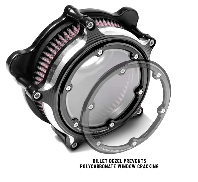 Performance Machine — Performance Machine Vision Air Cleaner W/Bezel - Contrast Cut - view 1