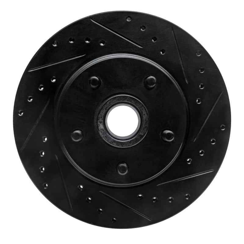 R1 Concepts — R1 68-73 Ford Mustang Front Right Drilled & Slotted Black Brake Rotor
R1 Brake Rotor Drill - view 1