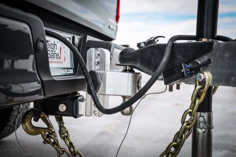 Weigh Safe — Weigh Safe 180 Hitch 4in Drop Hitch & 2.5in Shank (10K/18.5K GTWR) w/WS05 - Aluminum - view 2