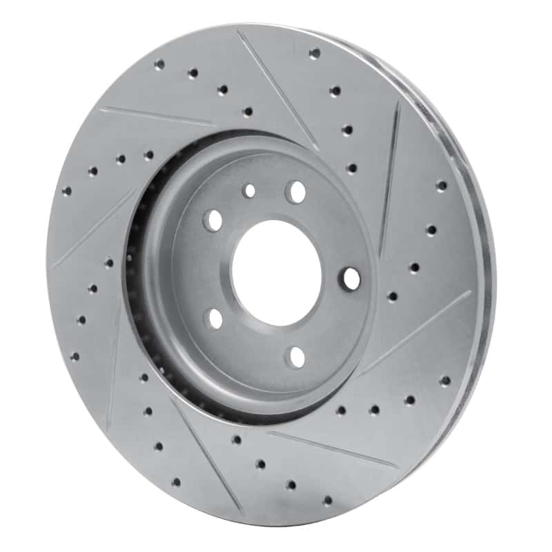 R1 Concepts — R1 14-19 Buick CASCADA Front Left Drilled & Slotted Silver Brake Rotor
R1 Brake Rotor Drill - view 4