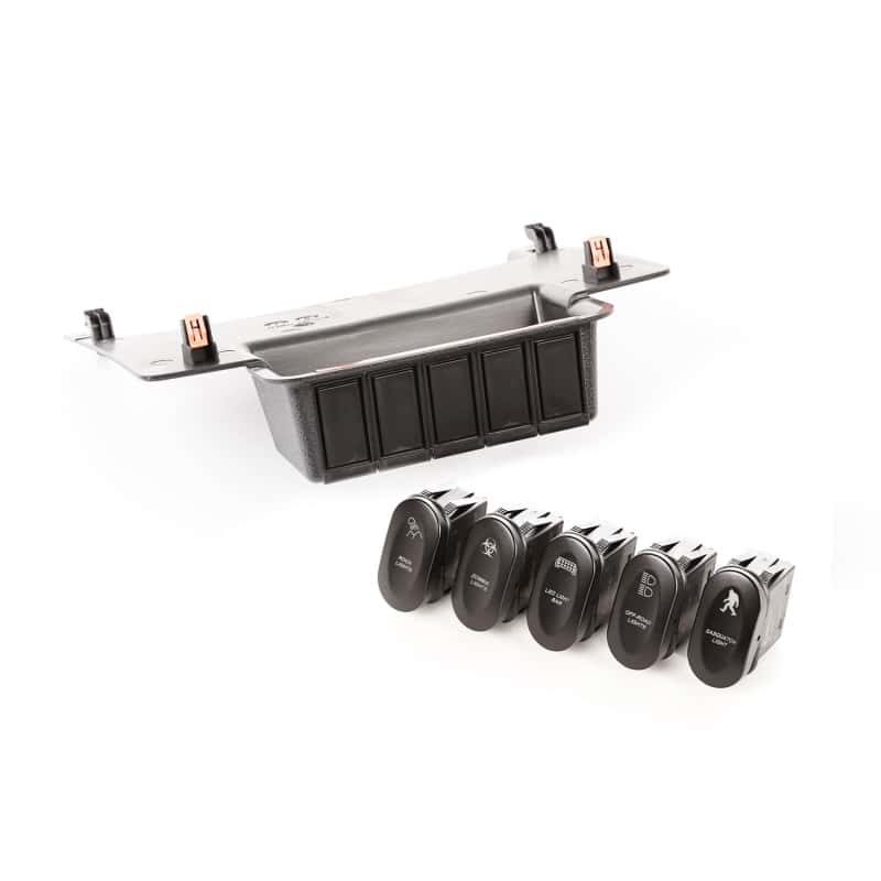 Rugged Ridge — Rugged Ridge Etched Lower 5 Switch Panel Kit 11-18 JK
RkrSwitchandCoverSet
OFFROAD_INTERIOR - view 1
