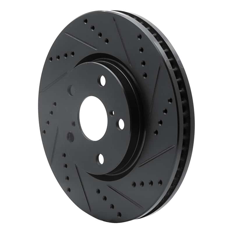 R1 Concepts — R1 06-15 Lexus GS300 Left Front Drilled & Slotted Black Brake Rotor
R1 Brake Rotor Drill - view 2