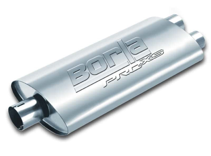 Borla — Borla Universal Center/Dual Oval 3in In / 2.5in Out 19in x 4in x 9.5in Notched PRO-XS Muffler
ProXS Muffler
Muffler - view 1