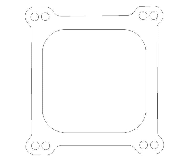 Cometic Gasket — Cometic Holley 4 Barrel 4150 Style .047in Fiber Carburetor Gasket - 4.500in x4.500in - Open Plenum
Carburetor Gasket - view 1