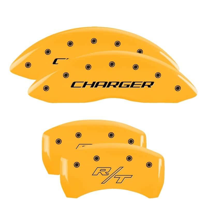 MGP — MGP 4 Caliper Covers Engraved Front Charger Rear RT Yellow Finish Black Char 2007 Dodge Charger
Caliper Covers - view 1