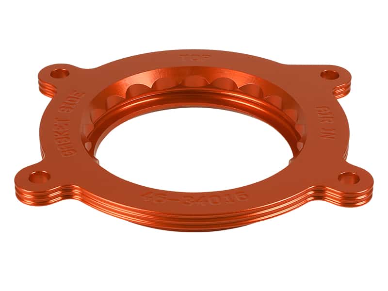 aFe — AFE Silver Bullet Throttle Body Spacer GM Trucks 1500 14-19 V8-6.2L
Throttle Body Spacer - view 1