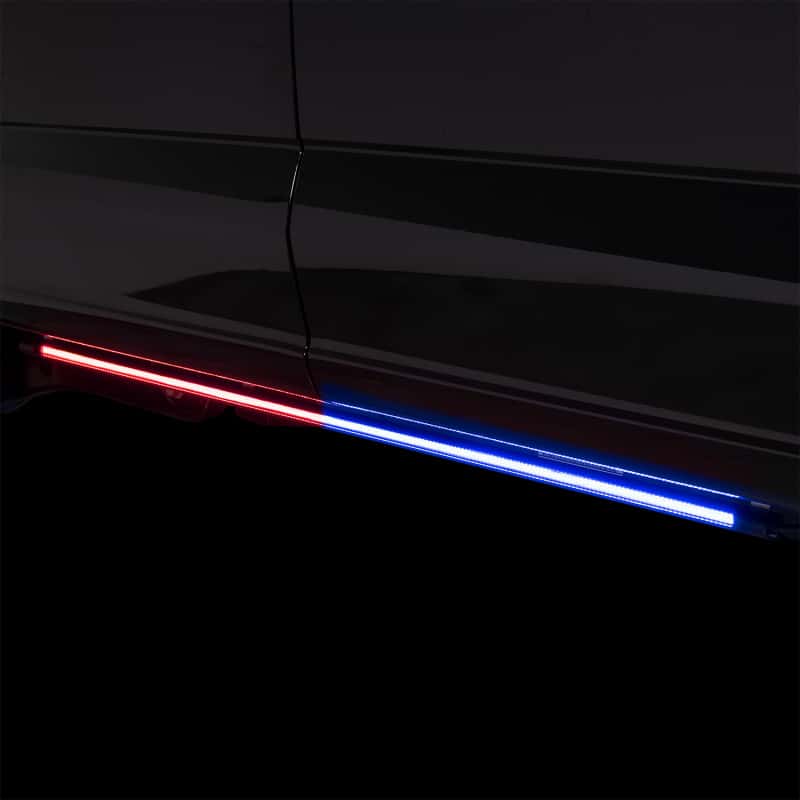 Putco — Putco 11-23 Dodge Durango Blade Rocker Kits Sideliners - Red/Blue w/ White Override - view 1