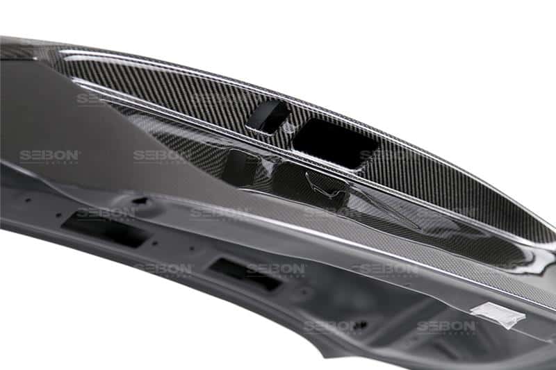 Seibon — Seibon 2016 Honda Civic 2 Door Coupe FC4 Carbon Fiber Gloss Finish Trunk Lid - view 13
