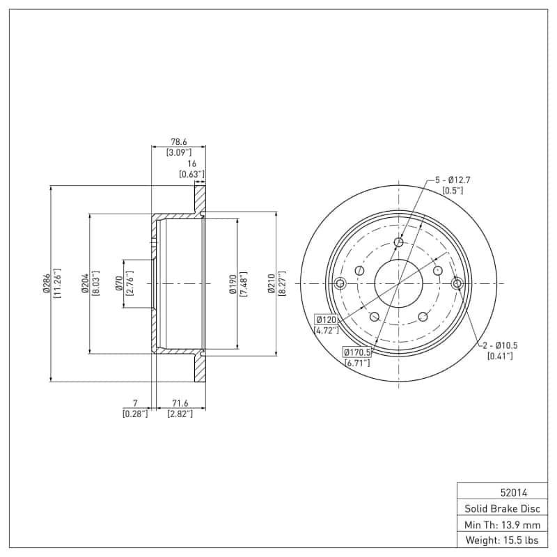 DFC — DFC 04-04 Pontiac GTO Rear GeoSPEC Coated Rotor
DFC Brake Rotor - view 6
