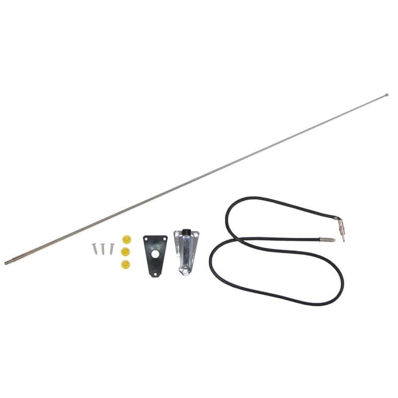 OMIX — Omix Chrome Antenna Kit 76-95 Jeep CJ & Wrangler
Antenna - view 2