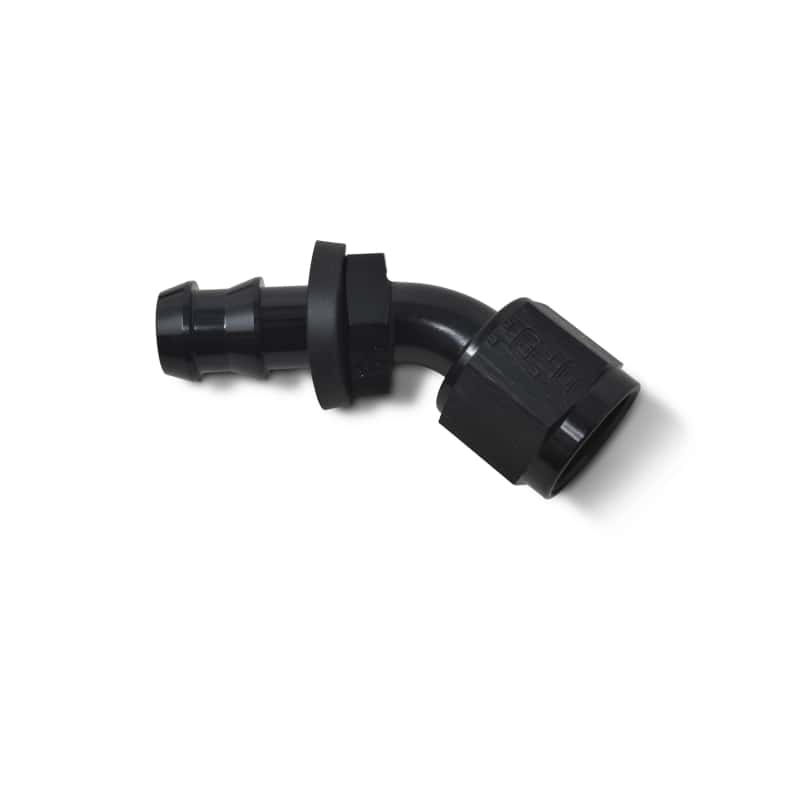 Russell — Russell Performance -4 AN Twist-Lok 45 Degree Hose End (Black)
Hose Fitting - view 4
