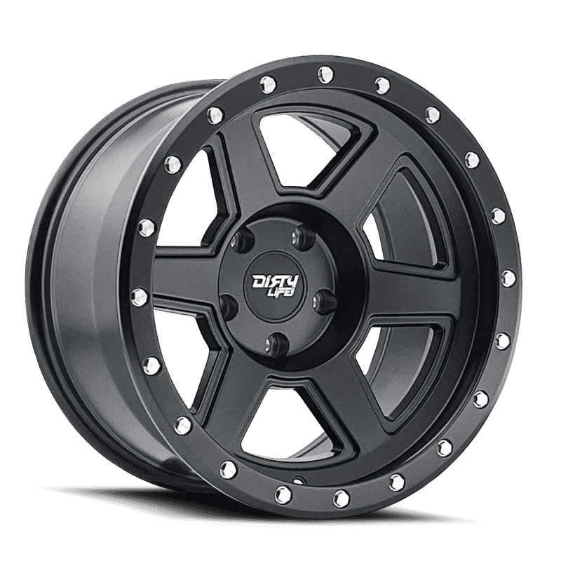 Dirty Life — Dirty Life 9315 Compound 17x9 / 6x139.7 BP / -12mm Offset / 106mm Hub Matte Black Wheel
DIRTY LIFE 9315 - view 1