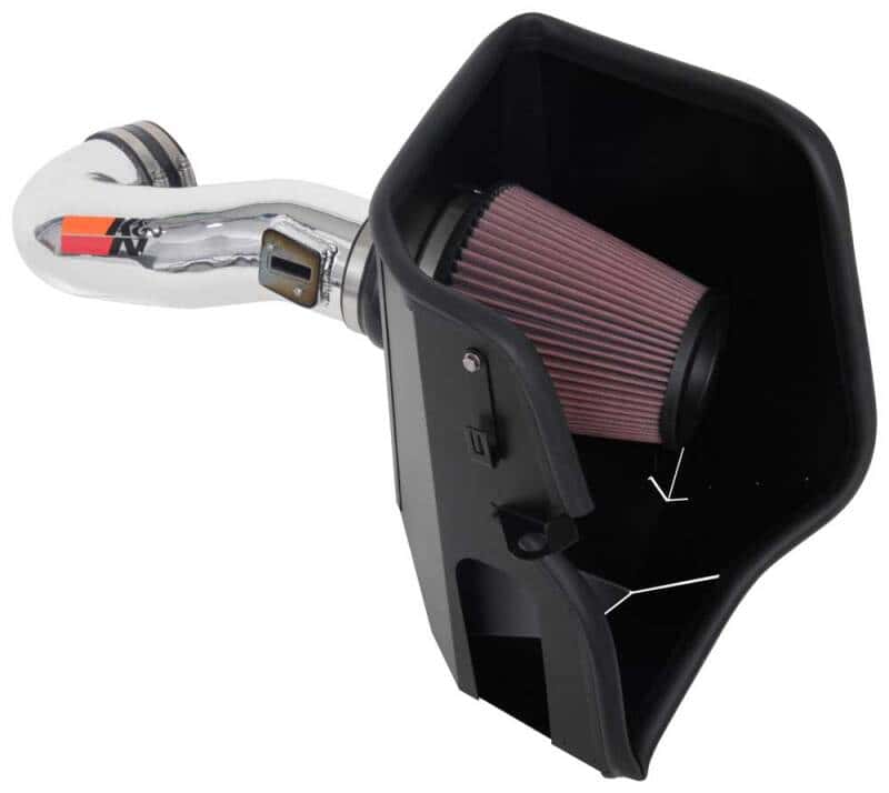 K&N Engineering — K&N 2019 Chevy Silverado / GMC Sierra 1500 V8-5.3/6.2L Performance Air Intake Kit
Performance Air Inta
Air Intake System - view 2