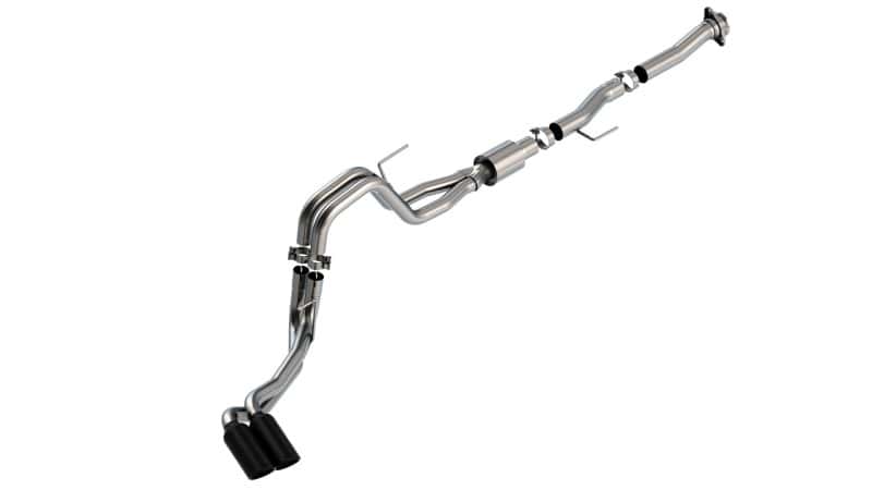 Borla — Borla F-150 2021 5.0L 2dr RC SB (122.8 WB) XL/XLT 3/2.25 DSE Cat-Back ATAK Black Chrome Tips
Cat-Back System - view 2