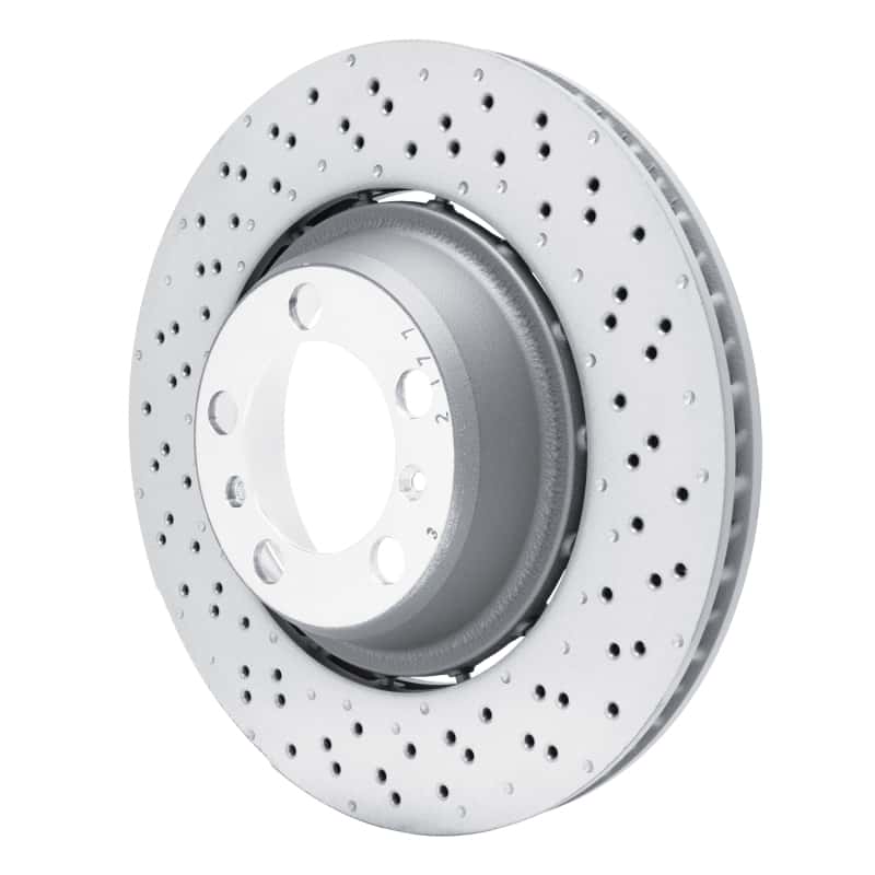 DFC — DFC 13-19 Porsche 911 Right Rear Drilled Hi-Carbon Alloy Geomet Coated Rotor
DFC Brake Rotor - view 2