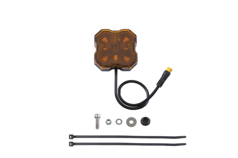 Diode Dynamics — Diode Dynamics Stage Series Single Color LED Rock Light - Amber M8 (one) - view 1