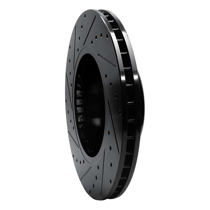R1 Concepts — R1 04-10 BMW 650I Convertible Front Right Drilled & Slotted Black Brake Rotor
R1 Brake Rotor Drill - view 4