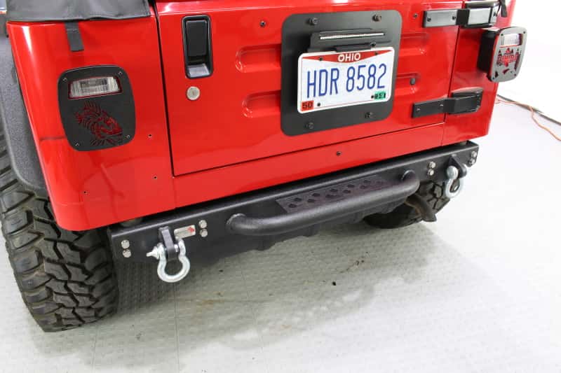 Fishbone Offroad — Fishbone Offroad 97-06 Jeep Wrangler TJ Rear Bumper W/Step Piranha Series - view 10