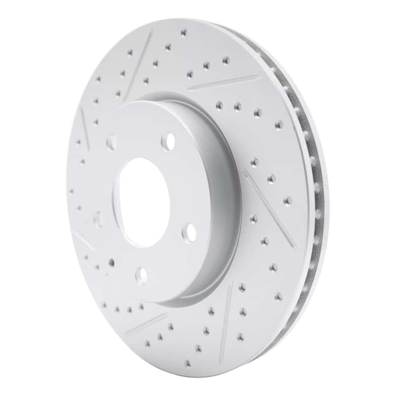 R1 Concepts — R1 19-25 Mazda 3 Front Left Drilled & Slotted Geo-Carbon Rotor - view 2