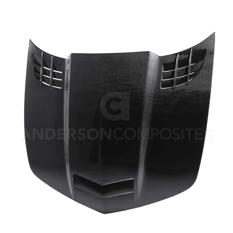 Anderson Composites — Anderson Composites 10-13 Chevy Camaro TTII-Style Carbon Fiber Hood - view 1