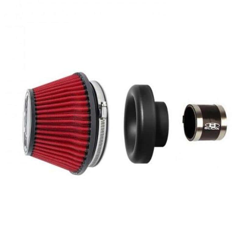 BLOX Racing — BLOX Racing Shorty Performance 5in Air Filter w/4in Velocity Stack and Coupler Kit - view 1