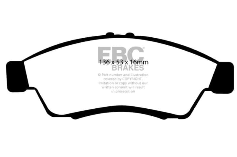 EBC — EBC 06-07 Suzuki Aerio 2.3 Greenstuff Front Brake Pads
Disc Brake Pad - view 1