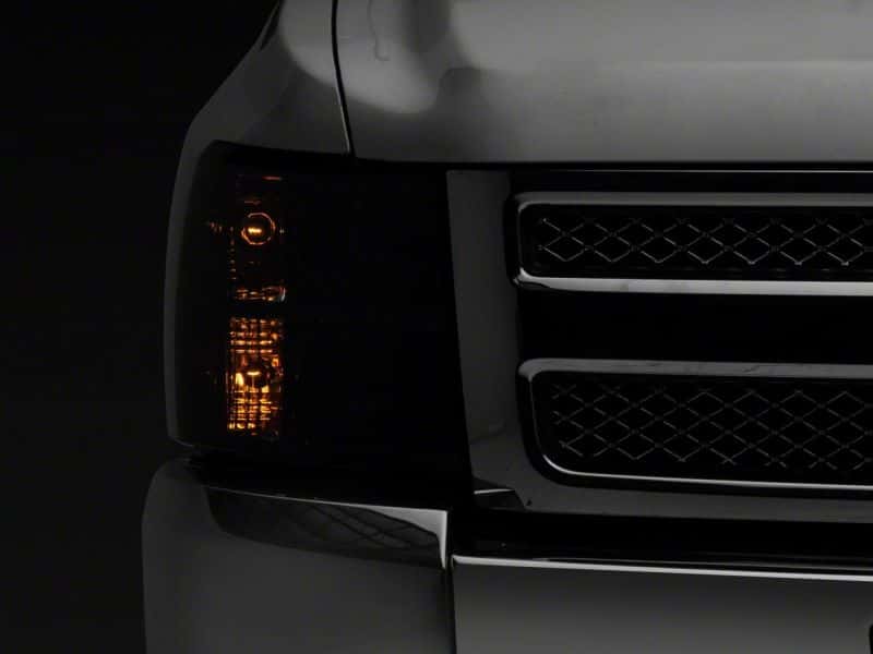 Raxiom — Raxiom 07-14 Chevrolet Silverado 1500 HD Axial OEM RepHeadlights- Chrome Housing- Smoked Lens
Headlights - view 5
