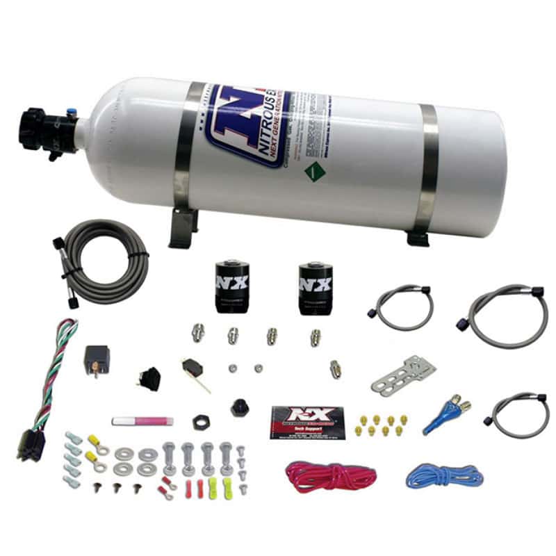 Nitrous Express — Nitrous Express All Ford EFI Single Nozzle Nitrous Kit (35-150HP) w/15lb Bottle
Injection System Kit
N2OSys - view 2