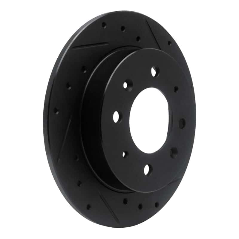 R1 Concepts — R1 04-09 Kia Spectra Rear Right Drilled & Slotted Black Brake Rotor
R1 Brake Rotor Drill - view 2