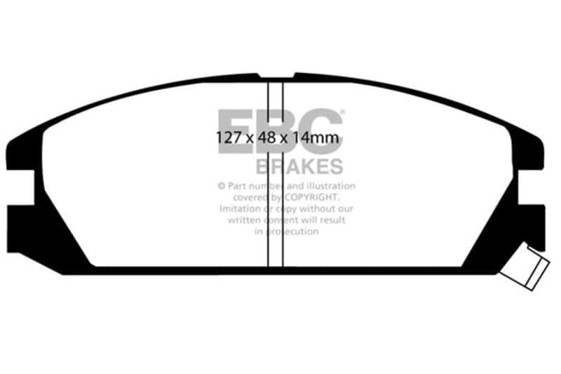 EBC — EBC 86-89 Acura Integra 1.6 Ultimax2 Front Brake Pads
Disc Brake Pad - view 1
