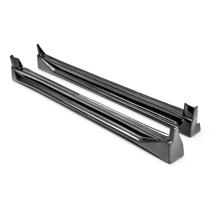 Seibon — Seibon 04-05 Subaru WRX CW Carbon Fiber Side Skirts - view 6