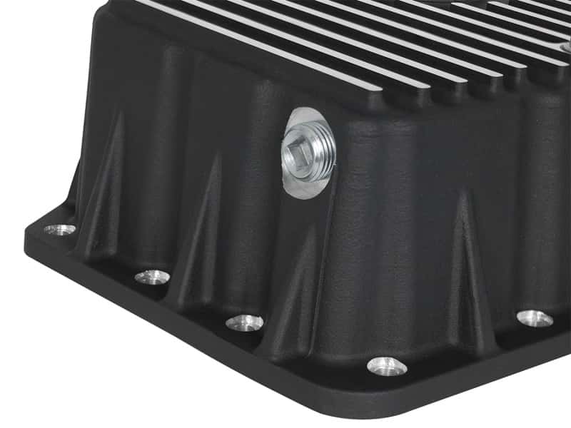 aFe — AFE Pro Series Engine Oil Pan Black w/Machined Fins; 11-16 Ford Powerstroke V8-6.7L (td)
Engine Oil Pan - view 4