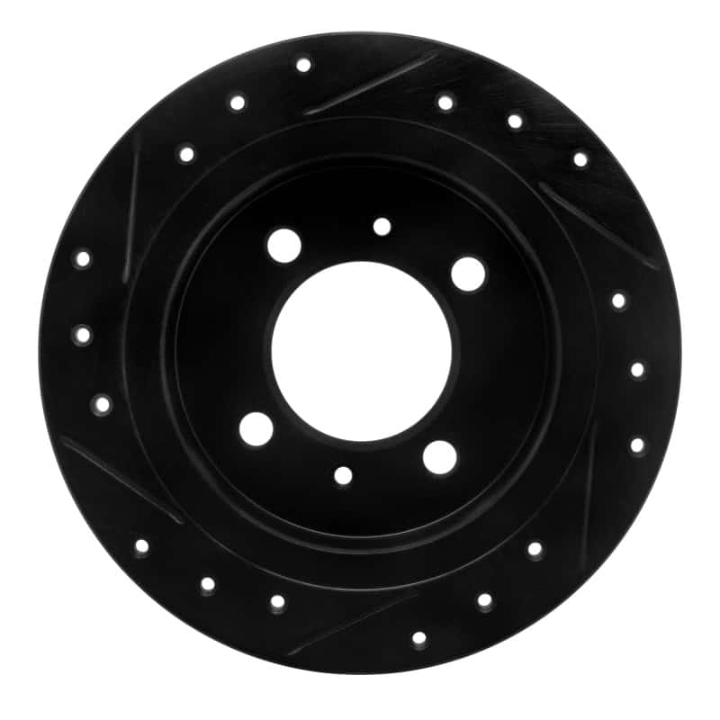 R1 Concepts — R1 91-06 Nissan NX Rear Right Drilled & Slotted Black Brake Rotor
R1 Brake Rotor Drill - view 5