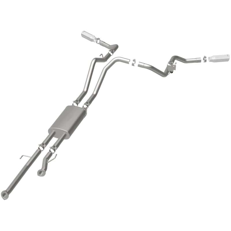 Magnaflow — MagnaFlow Cat-Back 10-15 Toyota Tundra SC LB / CC SB 4.6L/5.7L V8 SS 2.5 Dual Split Rear 4in Tip
Cat-Back - view 31