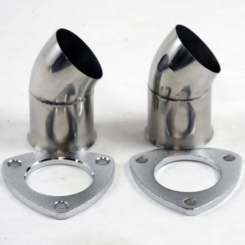 Granatelli Motor Sports — Granatelli 2.5in 304SS Turn Down w/3-Bolt Flange & Gaskets (Pair)
Exhaust Tail Pipe - view 1