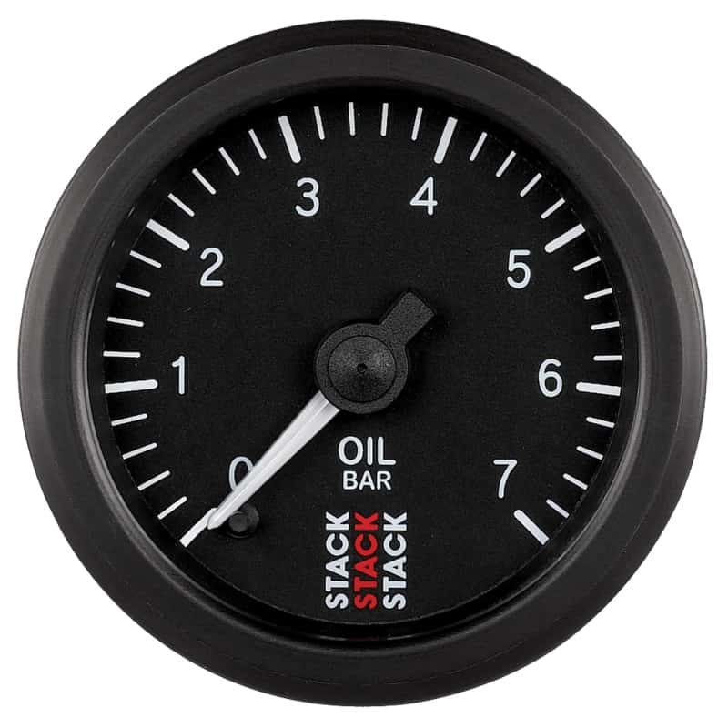 AutoMeter — Autometer Stack 52mm 0-7 Bar M10 Male Pro Stepper Motor Oil Pressure Gauge - Black
Ga OP ProStpr B 7Bar - view 1